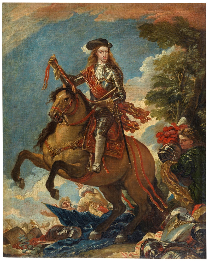Karol II na koniu - Luca Giordano