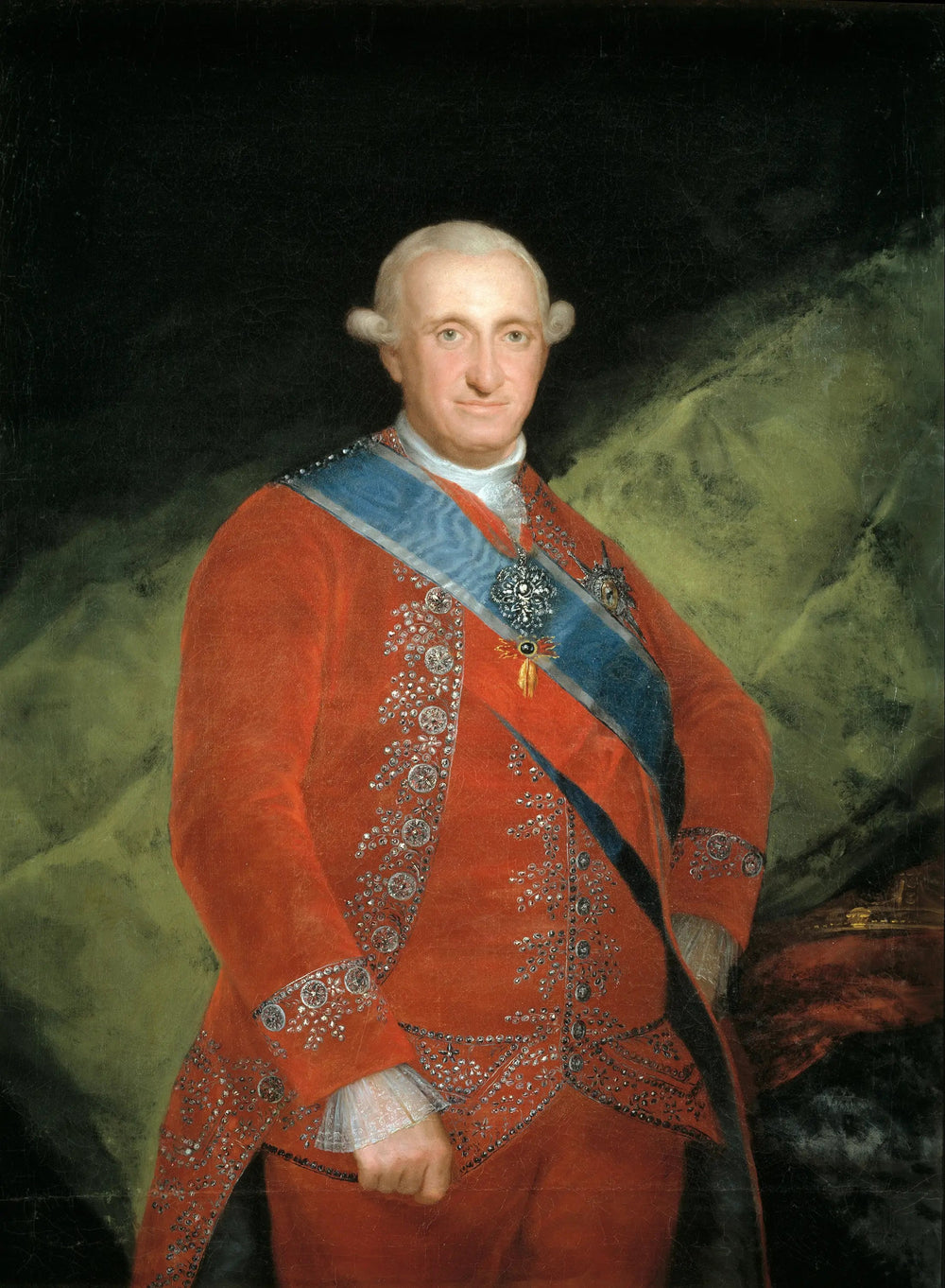 Reproduction du tableau « Charles IV en rouge - Francisco de Goya » par Alpha Reproduction en peinture à l’huile