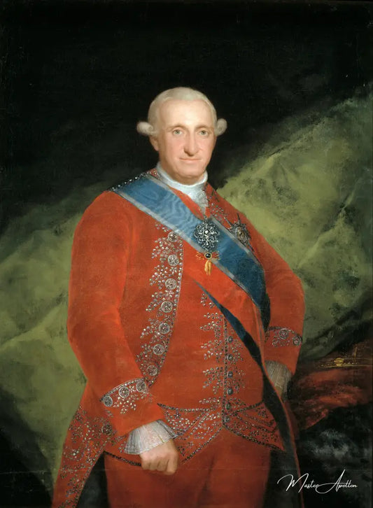 Charles IV en rouge - Francisco de Goya - Reproductions de tableaux et peintures haut de gamme