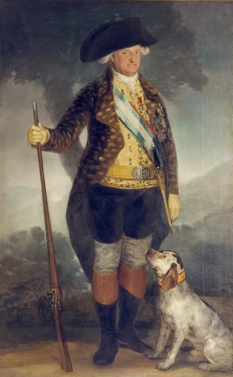 Karol IV w stroju myśliwskim - Francisco de Goya
