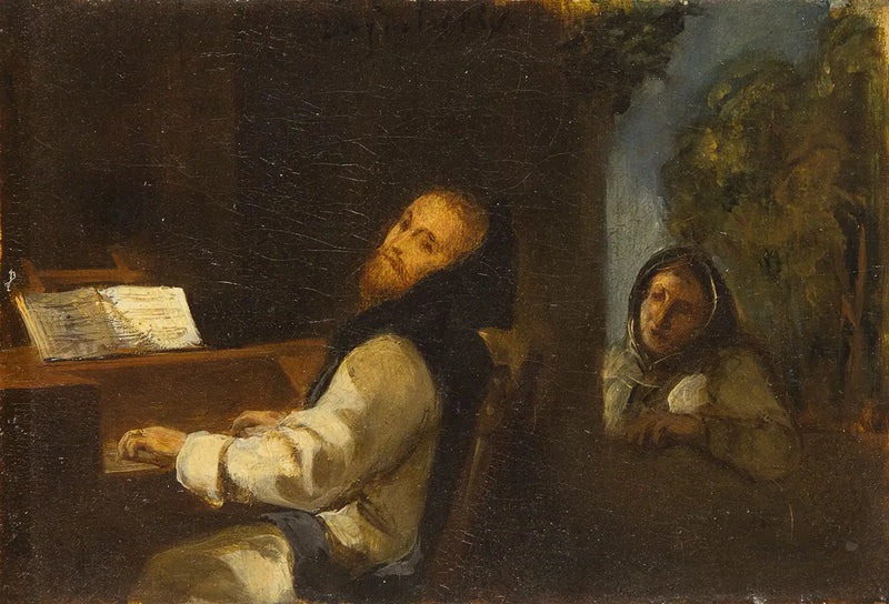 Karol V w klasztorze Yuste - Eugène Delacroix