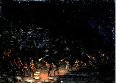 Polowanie na żółwia - George Catlin
