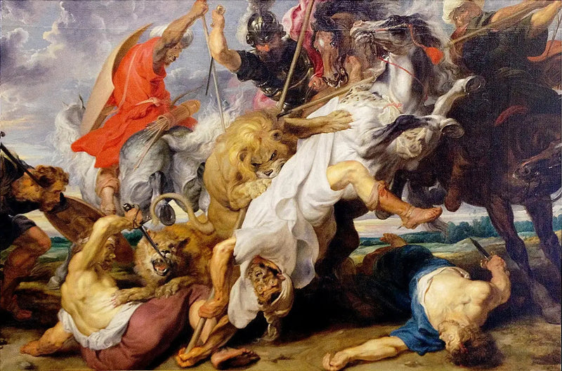 Polowanie na lwa - Peter Paul Rubens