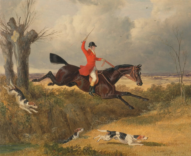 Polowanie na lisa: czyszczenie rowu - John Frederick Herring, Sr.