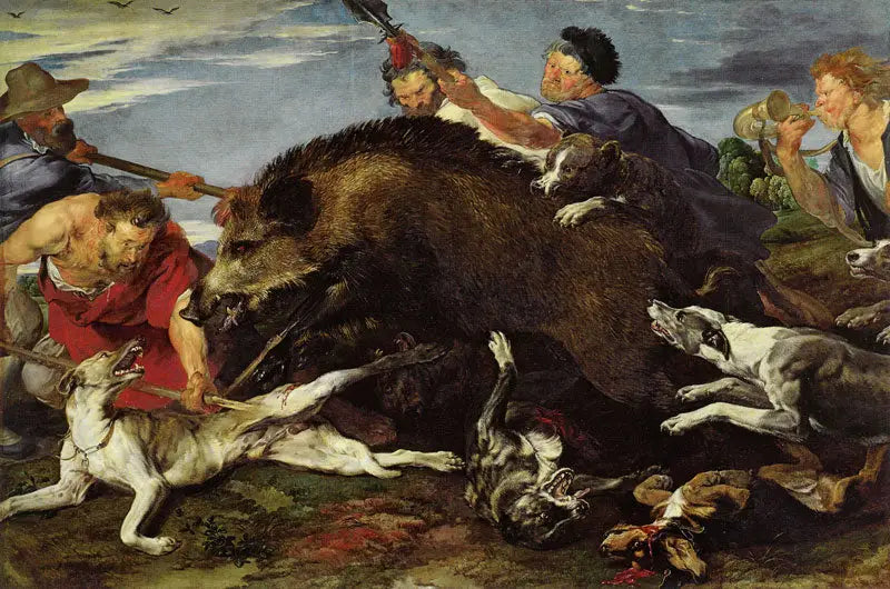 Polowanie na dzika - Antoine van Dyck