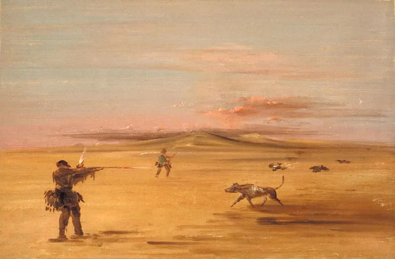 Polowanie na troć w preriach Missouri - George Catlin