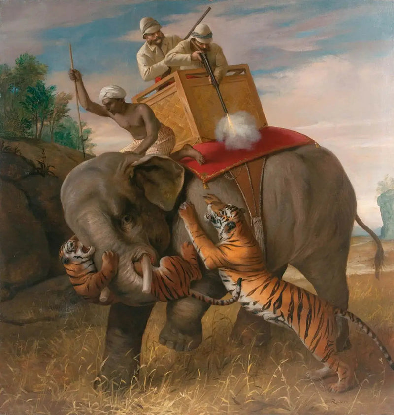 Polowanie na tygrysa - Briton Rivière