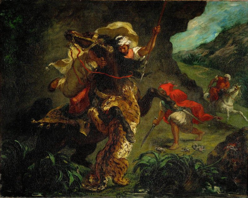 Polowanie na tygrysa - Eugène Delacroix