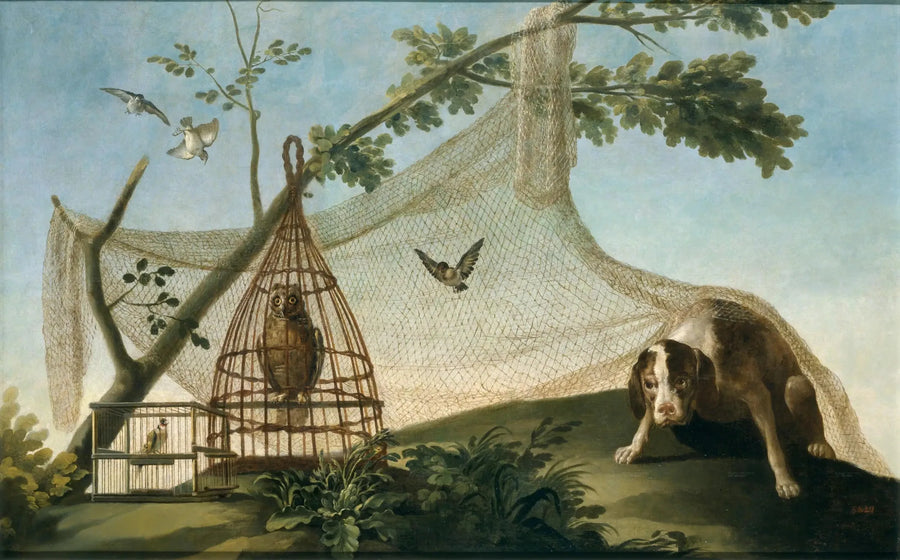 Polowanie z wołaniem - Francisco de Goya