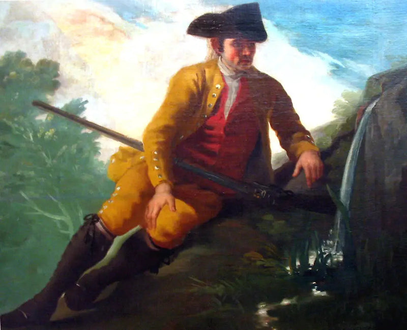 Myśliwy przy źródle - Francisco de Goya