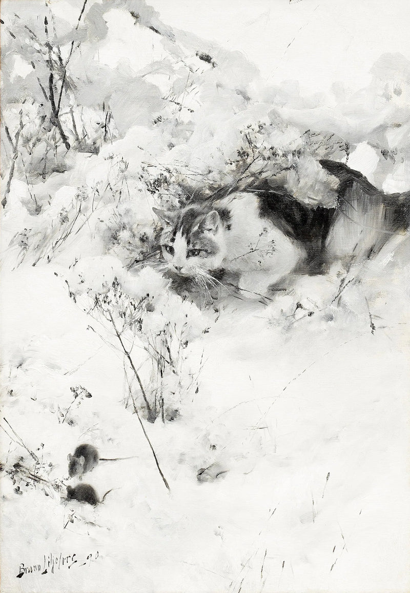 Chat traquant - Bruno Liljefors