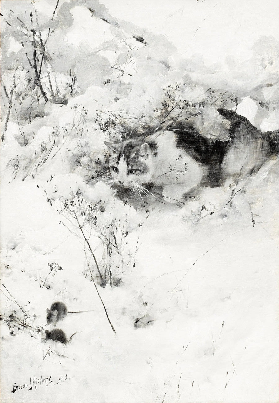 Chat traquant - Bruno Liljefors