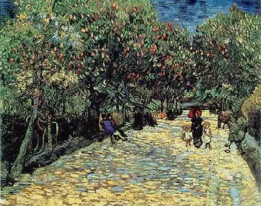 Czerwone kasztany w parku publicznym w Arles - Vincent van Gogh