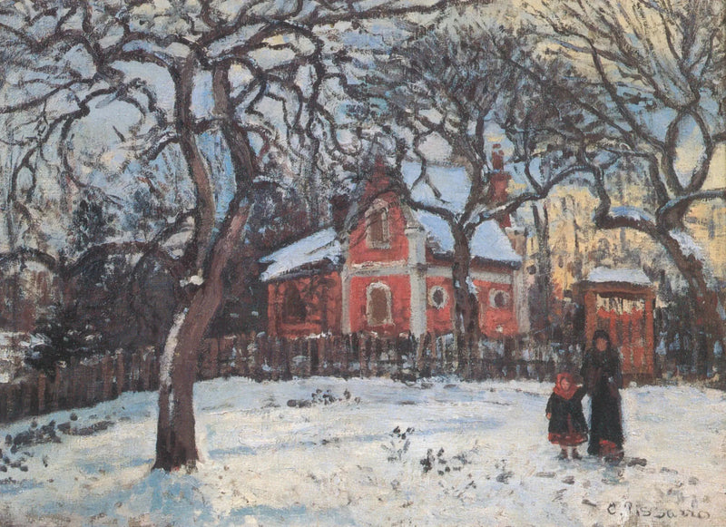 Kasztanowce w Louveciennes - Camille Pissarro