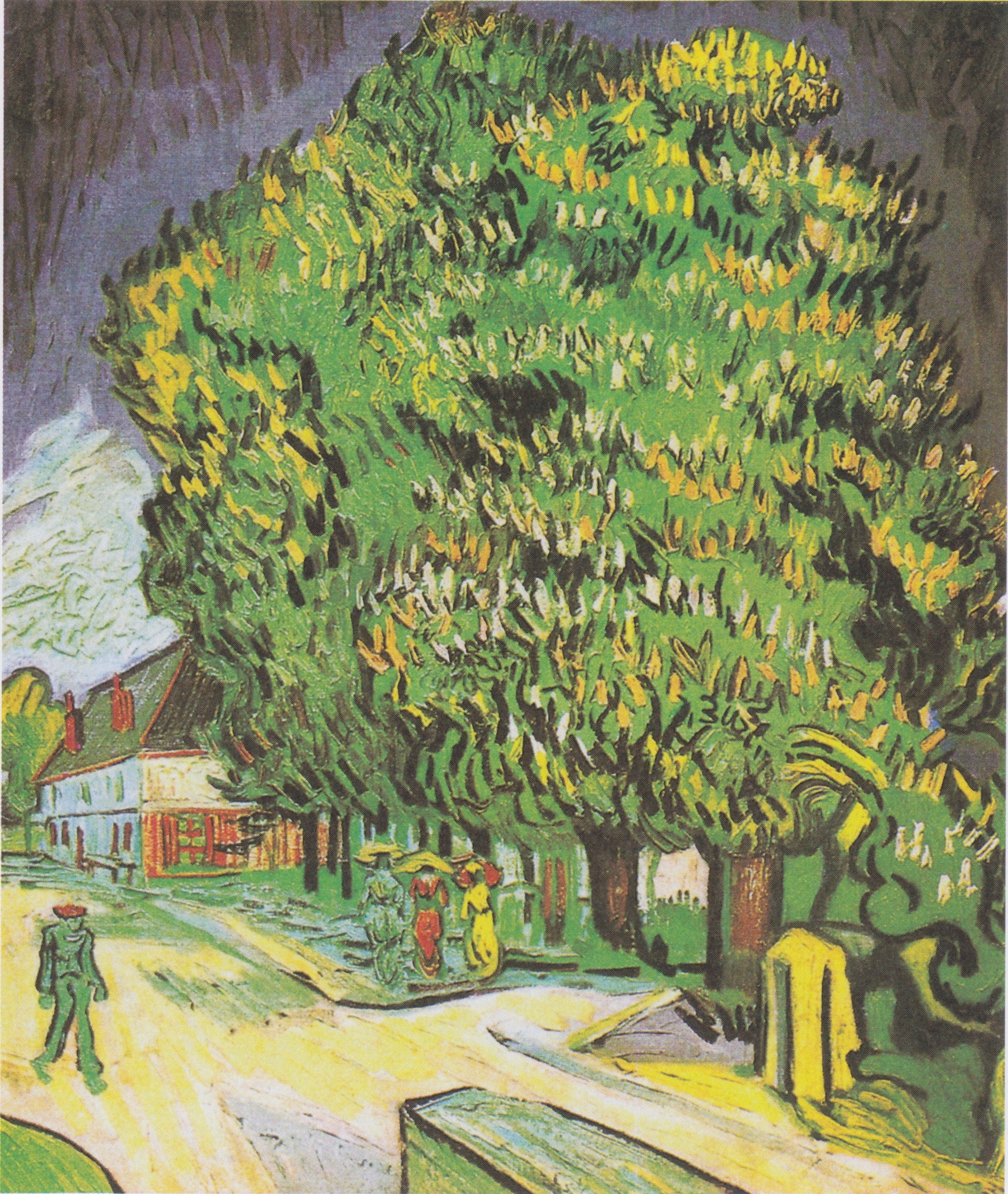 Châtaigniers en fleurs de Vincent van Gogh, Auvers, F751