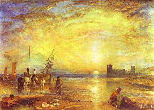 Château de Flint - William Turner - Reproductions de tableaux et peintures haut de gamme