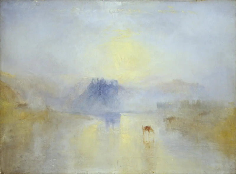 Zamek Norham, wschód słońca - J. M. W. Turner