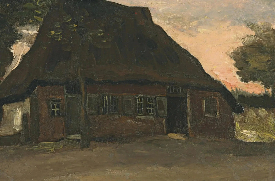 Domek wśród drzew - Vincent van Gogh