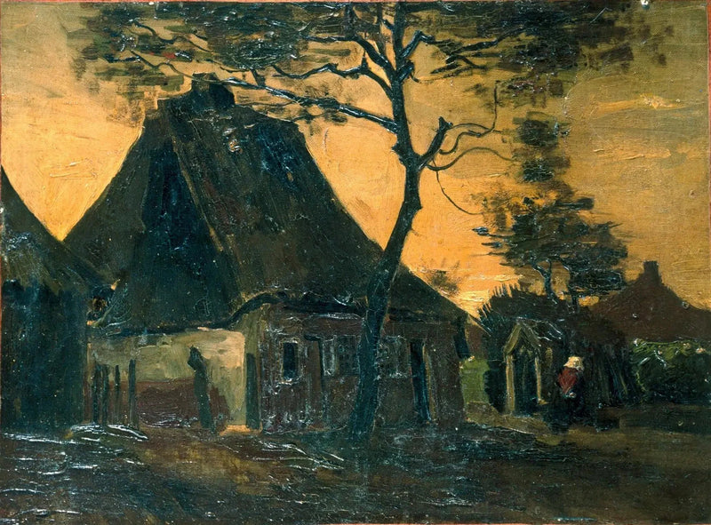 Domek wśród drzew - Vincent van Gogh