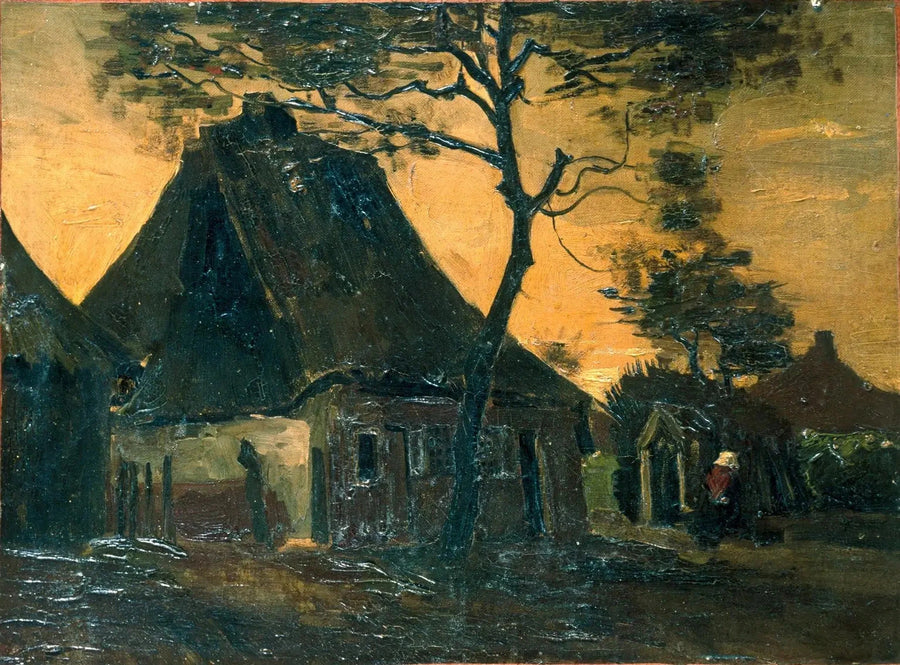 Domek wśród drzew - Vincent van Gogh