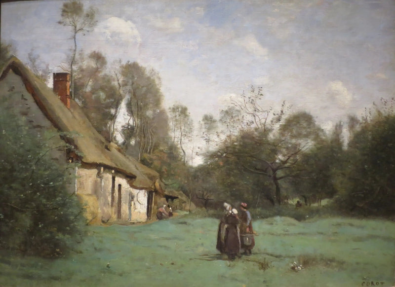 Chaumière en Normandii - Jean-Baptiste Camille Corot