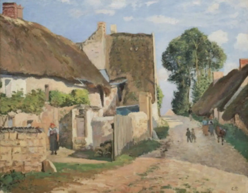 Chatki w Auvers-sur-Oise - Camille Pissarro