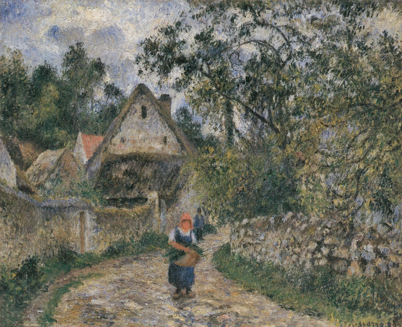 Chatki w Valhermeil, Auvers-sur-Oise - Camille Pissarro