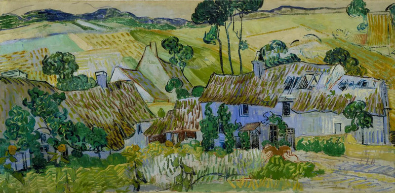 Chaty na wzgórzu - Vincent van Gogh