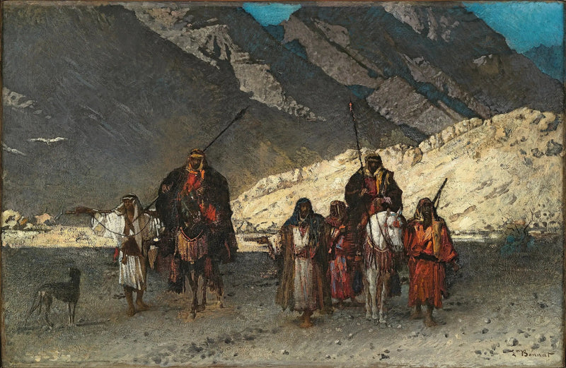Arabscy szejkowie w górach - Léon Bonnat