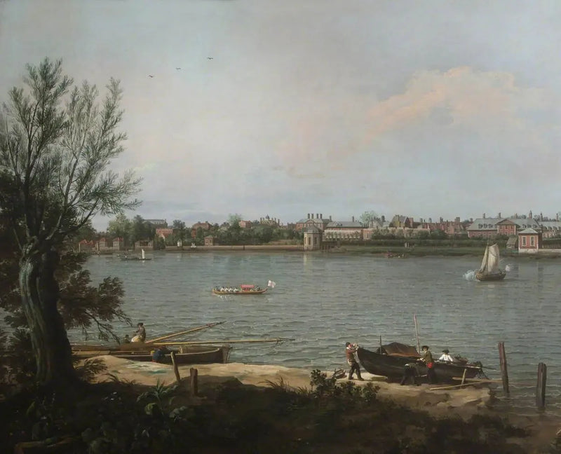 Chelsea od Tamizy do Battersea Reach - Canaletto