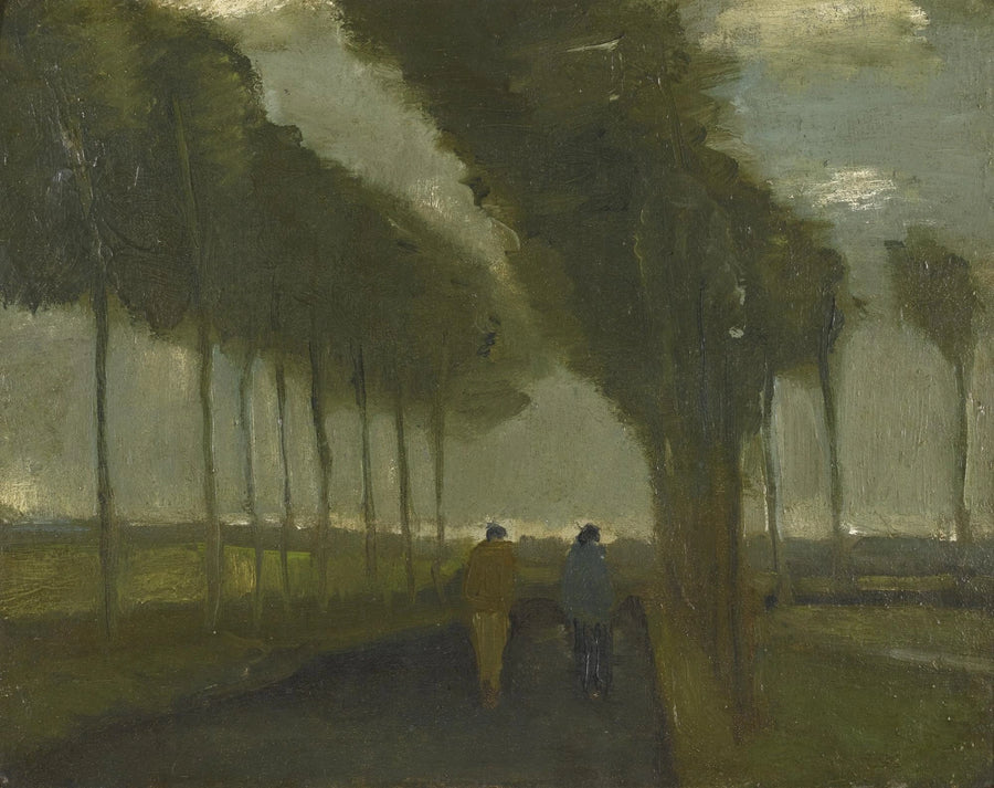 Aleja dwóch spacerowiczów - Vincent van Gogh