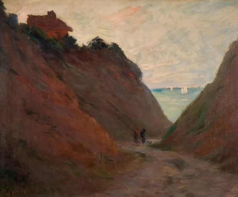 Pusta ścieżka w klifie w Varengeville W804 - Claude Monet