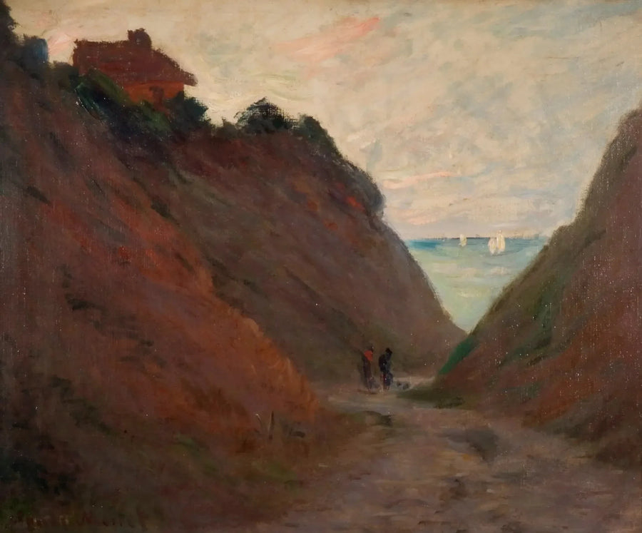 Pusta ścieżka w klifie w Varengeville W804 - Claude Monet