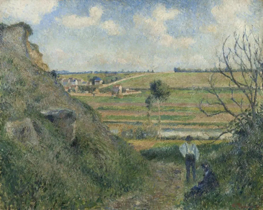 Wąska droga, widok na Épluches - Camille Pissarro