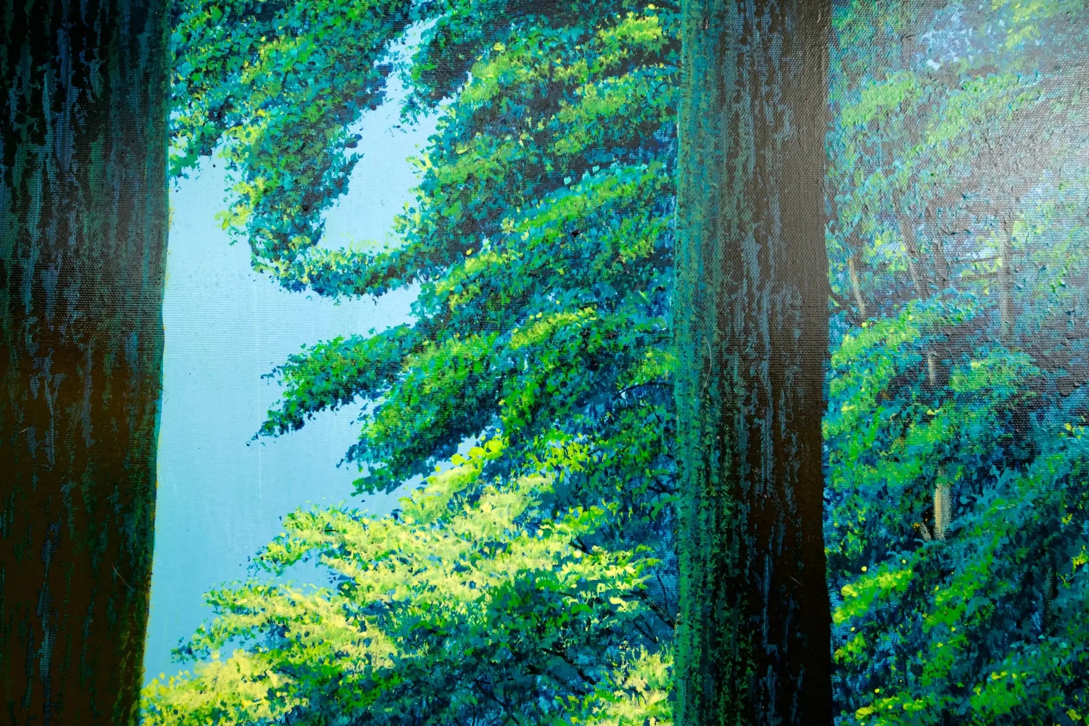 Chemin dans la Forêt Verte | 130 x 190 cm image 4 reproduction de peinture à l’huile