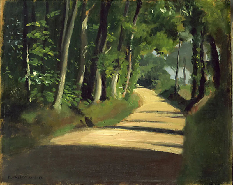 Słoneczna droga w Honfleur - Félix Vallotton