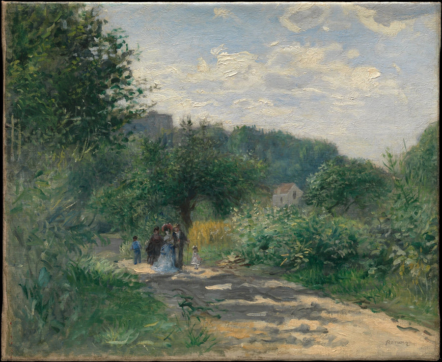Un chemin à Louveciennes, vers 1870 – Renoir