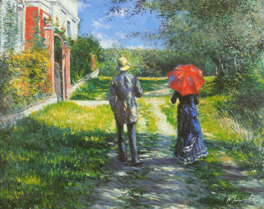 Chemin montant - Caillebotte - Reproductions de tableaux et peintures haut de gamme