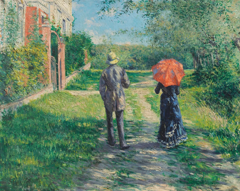 Wznosząca się droga - Gustave Caillebotte
