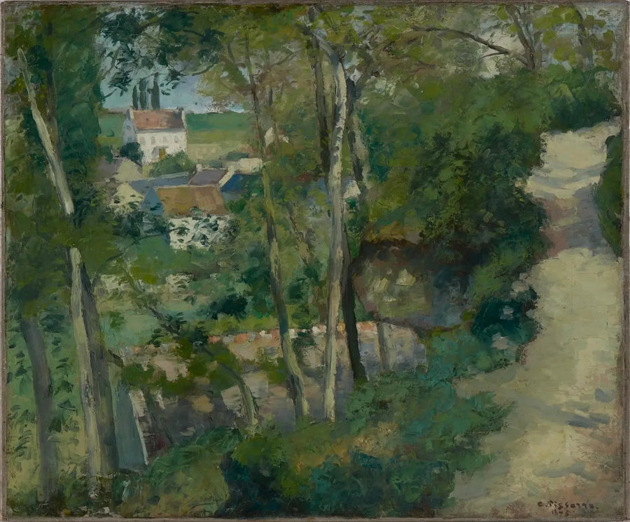 Wznosząca się droga, ulica Côte-du-Jalet, Pontoise - Camille Pissarro