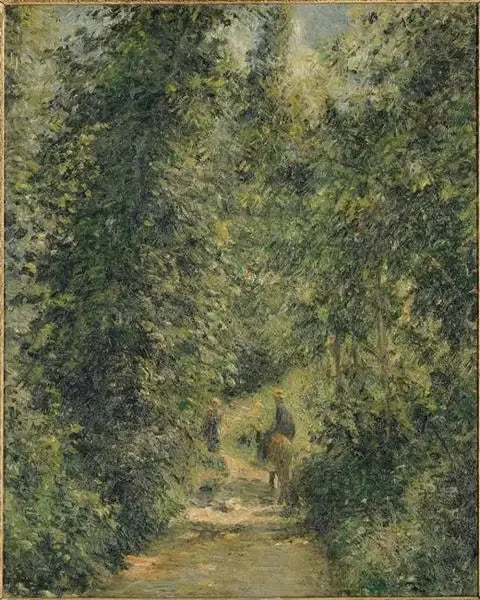 Ścieżka w lesie latem - Camille Pissarro