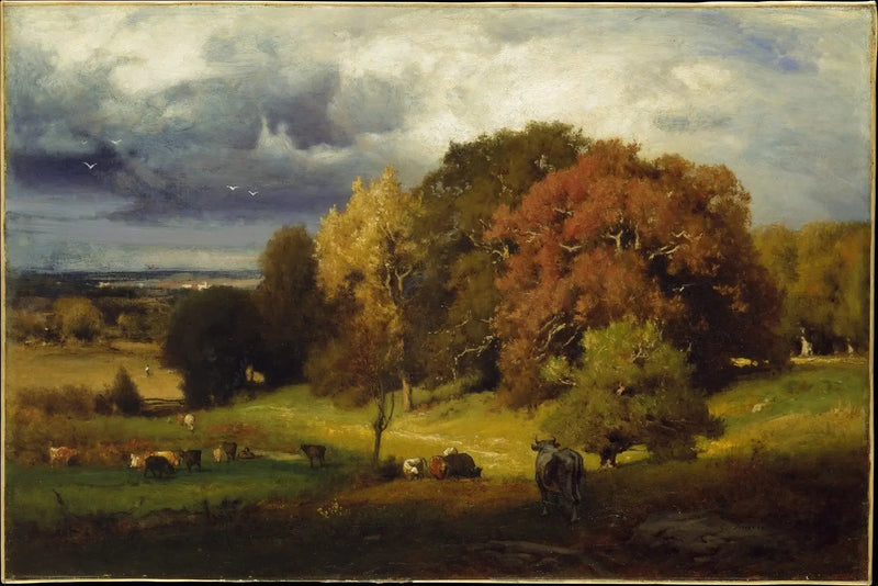 Dęby jesienne - George Inness
