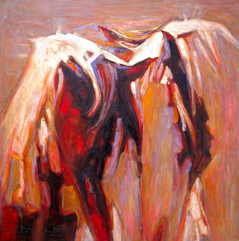 Abstrakcyjny koń | 100x100cm