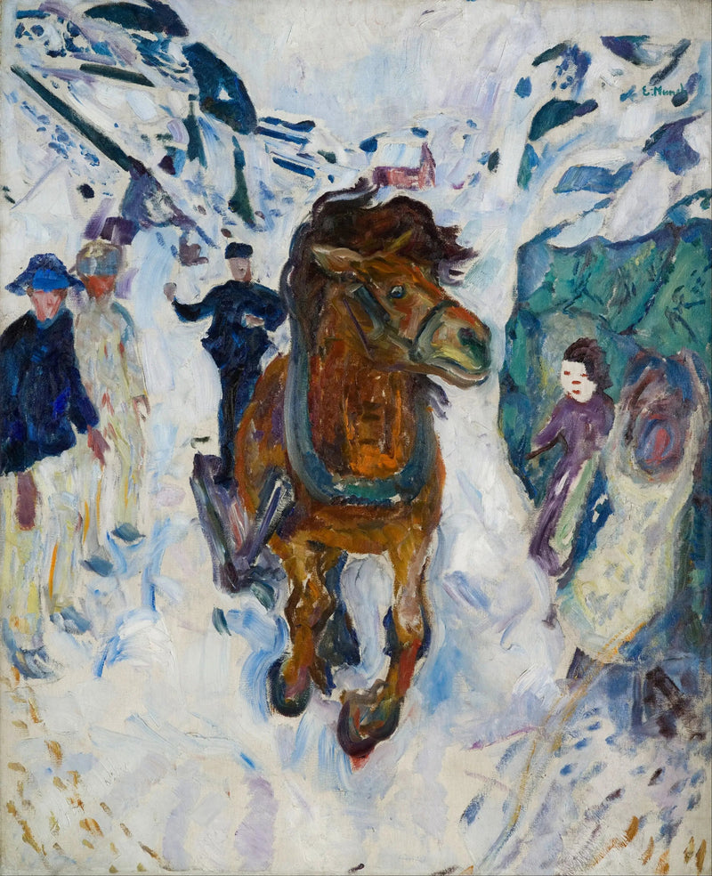 Koń w galopie - Edvard Munch