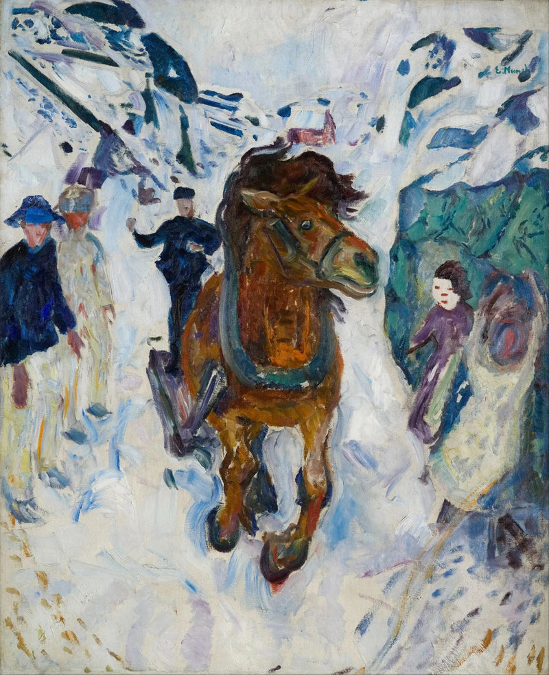 Koń w galopie - Edvard Munch