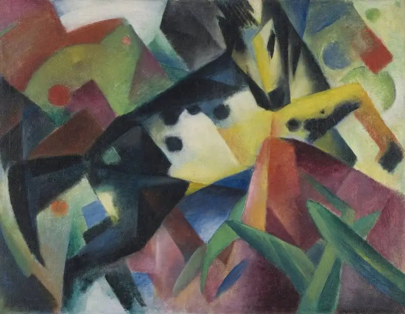 Skaczący koń - Franz Marc