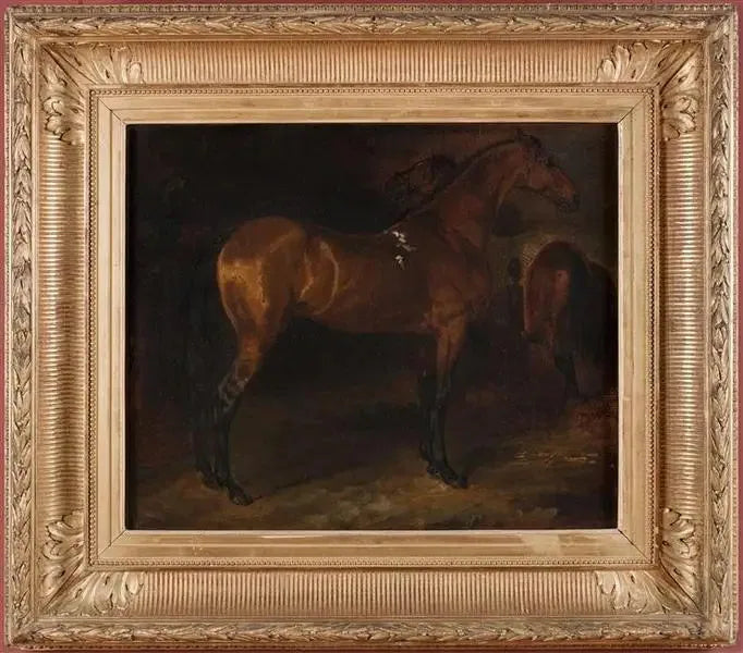 Hiszpański koń w stajni - Théodore Géricault