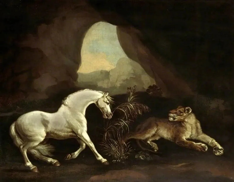 Koń i lwica - George Stubbs