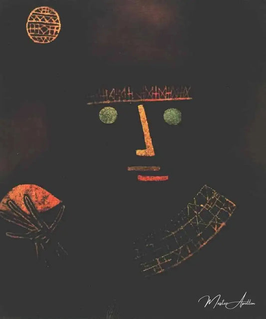 Chevalier noir - Paul Klee - Reproductions de tableaux et peintures haut de gamme