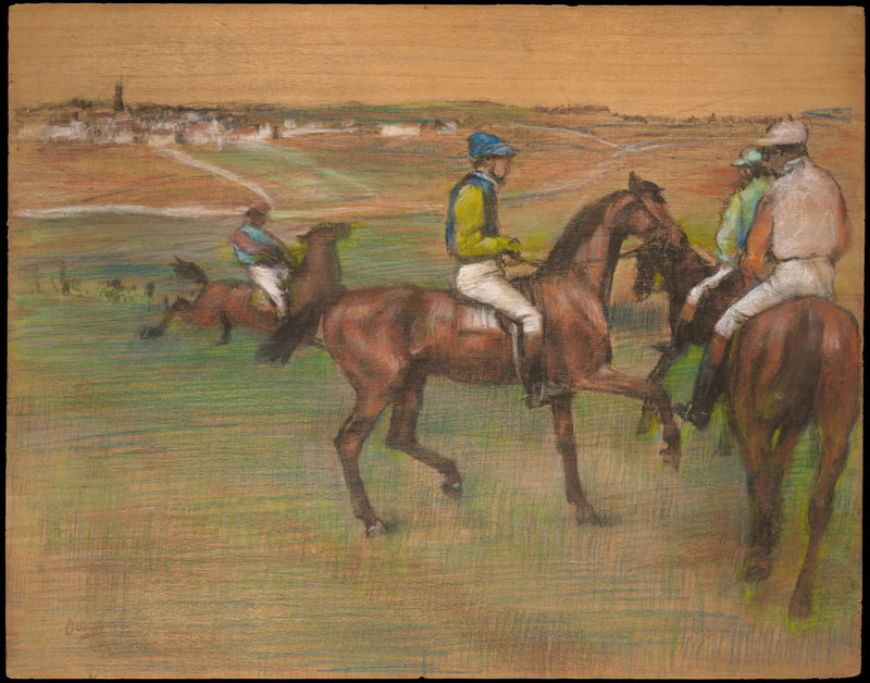 wyścigowe konie - Edgar Degas